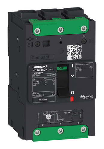 Силовой автомат Schneider Electric Compact NSXm, 70кА, 3P, 160А