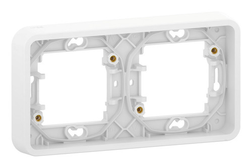 Рамка 2 поста Schneider Electric MUREVA STYL, горизонтальная, белый, MUR39101