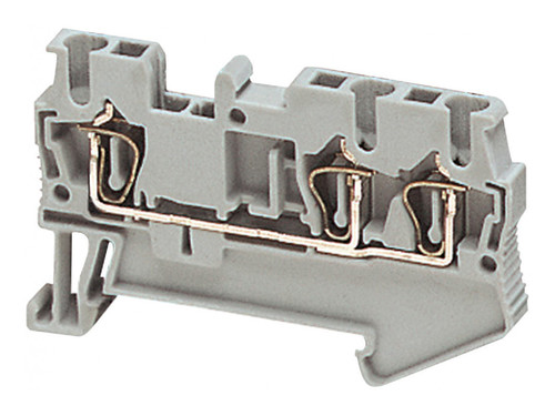 Клеммник пружинный проходной Schneider Electric Linergy TR 2,5 мм², серый, NSYTRR23